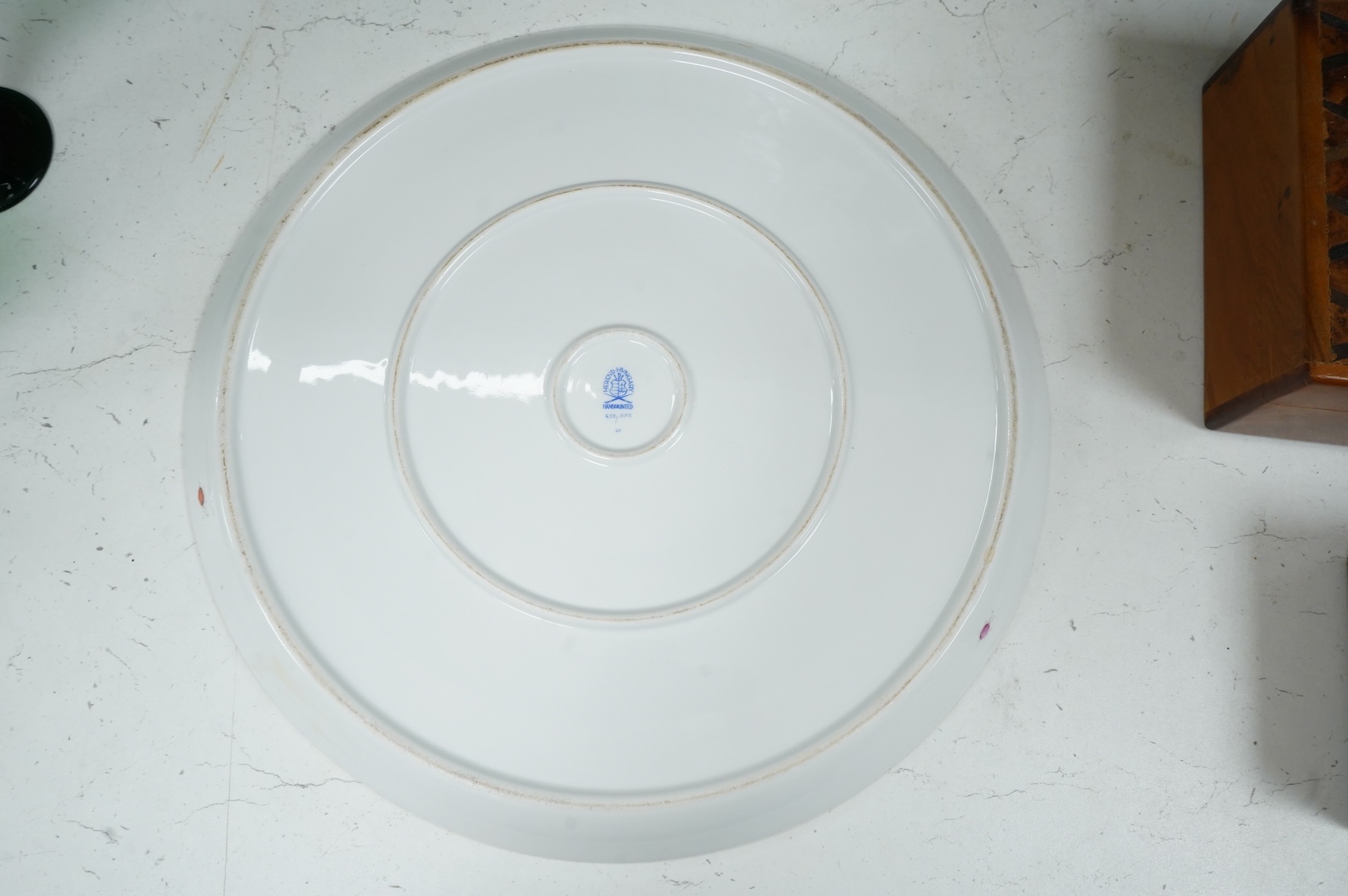 A Herend Fruits and Flowers platter, 37cm